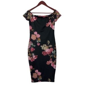 princess polly baby blue dress Windsor navy floral mini main image 0